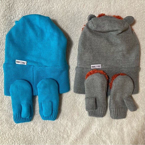 Large Winter Baby Bundle Snowsuit & Hats Zoocchini, Gymboree size 3-6 months - Picture 5 of 11